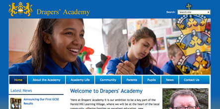 Drapers Academy Website