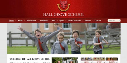 Website Design - Hall Grove School