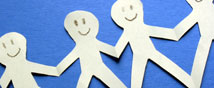 Paper people chain